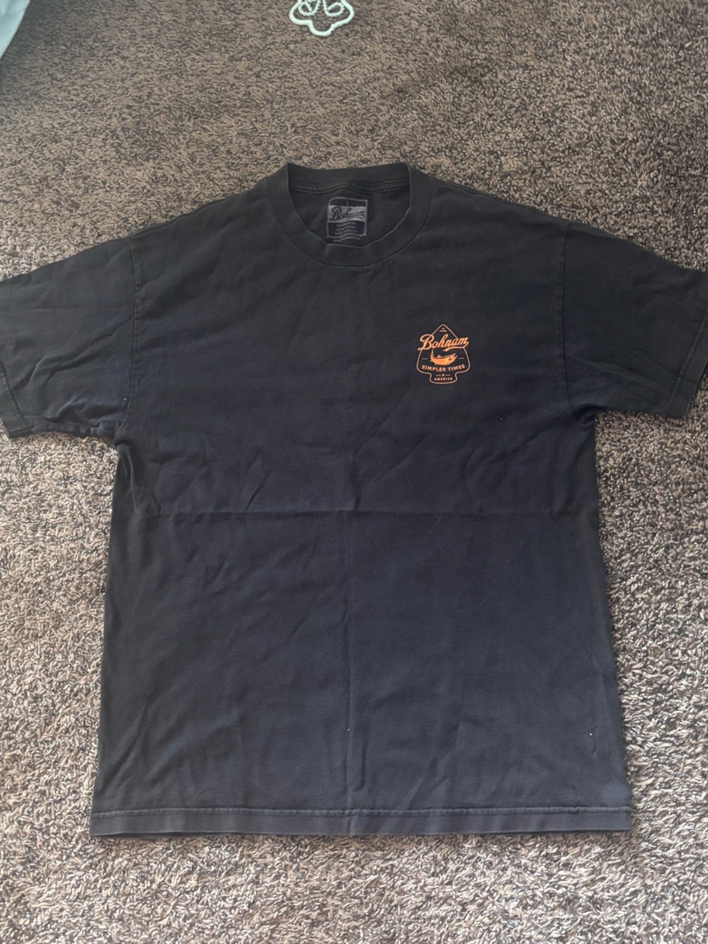 Black Short Sleeve Logo Tee